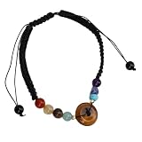 Ahgsup Pulsera Trenzada de Piedra de Cristal Precisa, Elegante, Exquisita, Elegante, Cuerda Trenzada, Pulsera de Cristal para Ocasiones Especiales (7.00)