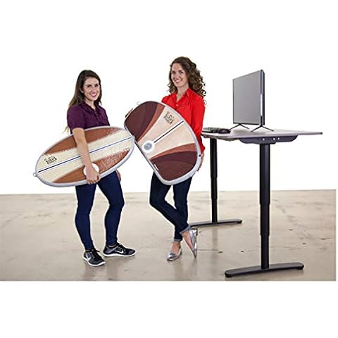 Wurf Board by JumpSport (Santa Cruz or Maui style)| Standing Desk Air-Spring Anti-Fatigue Mat | Improves Circulation, Posture, and Balance | Fully Adjustable, Inflatable Board Cover