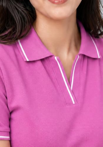 Image of Wear Your Opinion Women's S to 5XL Plus Size PQ Polo Collar Neck Style Midi Tshirt Dress