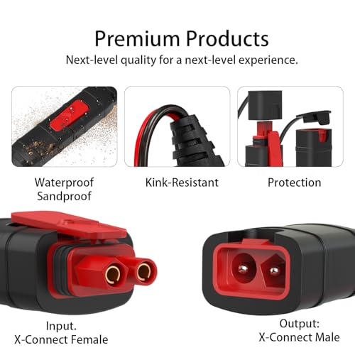 Image of GC004 X-Connect Extension Cable Accessory Compatible with NOCO Genius Smart Battery Chargers, 10Ft Automotive Wires Harness Replacement Cord