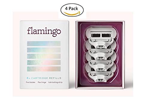 Flamingo Women's 5-blade Razor Replacement Blade Cartridges (4 Cartridges)