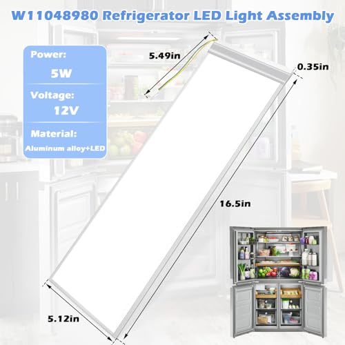 Image of W11048980 W11470191 Refrigerator LED Light Assembly