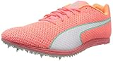 spikes schuhe leichtathletik damen  PUMA Damen Evospeed Distance 8 Wn Leichtathletikschuhe, Ignite Pink White-Green Glimmer, 39 EU