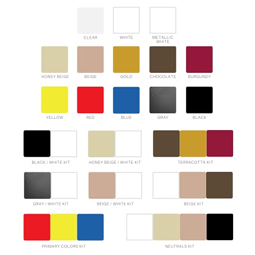 MagicEzy Tile RepairEzy (Gray/White) - Tile and Vinyl Floor Repair Kit | Fix Cracked or Chipped Ceramic Tiles Fast | Thick Structural Porcelain Repair Filler, Putty - 12.9 mL Tube