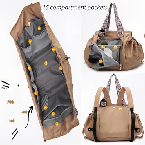 Transformable Cradle Bag, Multi-functional Large-Capacity Tote Backpack, Large Capacity Versatile Duffel & Backpack (Gray)2