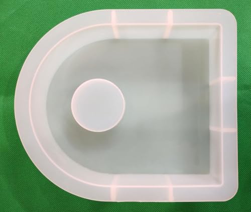 Image of Set of 1 Deep Oval top Silicone Moulds for Epoxy Resin Crafting, DIY Projects, Casting, Coaster Creation, Home Decor, Cup Mats, and Other Applications