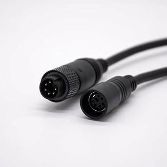 MINI DIN Connector Cable Straight 6 Pin Male to Female Snap Connection Injection Cable 28AWG PVC 30CM