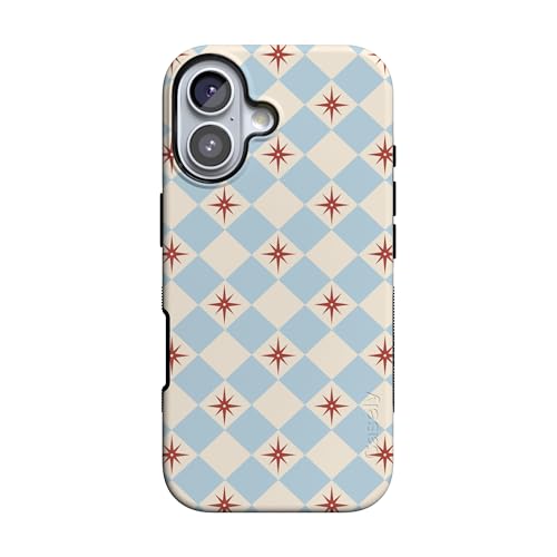 Casely iPhone 17 Case | Chelsea Checker | Starlight Tiles | Bold Protective Design | Compatible with MagSafe
