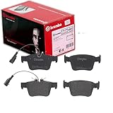 Kit de plaquettes de frein, frein à disque BREMBO P 23 180 Essieu arrière contact de signal d'usure inclu