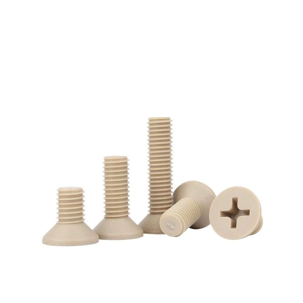 PEEK Tornillos de cabeza avellanada Phillips de plástico M1,2 M.4 M2 M3 M4 M5 M6 M8 (20,M5 x 16 mm)