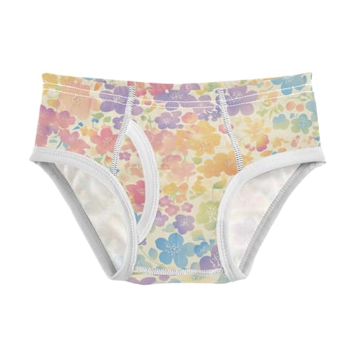 KLL Lgbt Glitter Rainbow Pride Flag Toddler Boys' Soft Athletic Underwear Cute Undies