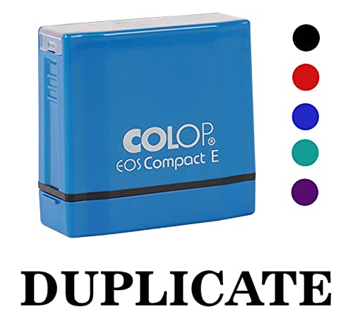 Printtoo Duplicate Self Inking Rubber Stamp Pre-Inked Office Stamp- Home Office Business Stationery, Red- 42 x 9 mm - Image 2
