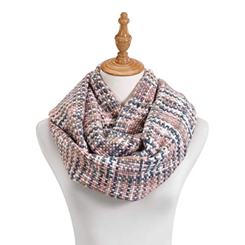 Pink Woven Threads Women's One Size Acrylic Fashion Infinity Scarf4