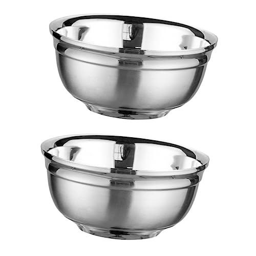 Ciieeo 2 ciotole a doppio in acciaio inox isolate termicamente per zuppe per cibi caldi e freddi