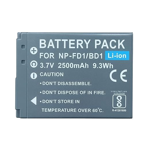 Image of Dijipluss ++ NP-BD1 Camera Battery Compatible with Sony Cyber-Shot DSC-T2, DSC-T70, DSC-T77, DSC-T90, DSC-T200, DSC-T300, DSC-T500, DSC-T700, DSC-T900, DSC-TX1, DSC-TX1H, DSC-TX1N (2500 mah)