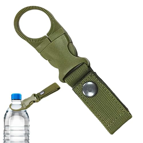 Mosquetón portabotellas al aire libre – Cinturón de mochila, correa exterior, gancho para botella de agua | Hebilla de clip para agua mineral al aire libre para senderismo | Hebilla de alpinismo bou