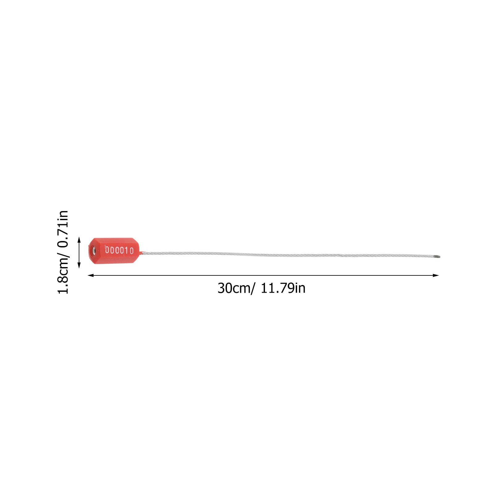 UKCOCO 100pièces Joint de Câble Scellé de Sécurité Acier Étiquettes Expédition Numérotées pour Camions et Conteneurs Fermoir Inviolable et Réglable