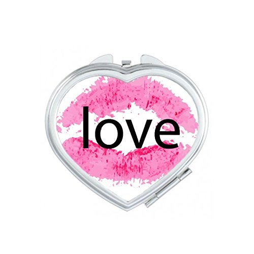 Miroir de poche motif cœur : le cadeau de Saint-Valentin romantique et compact