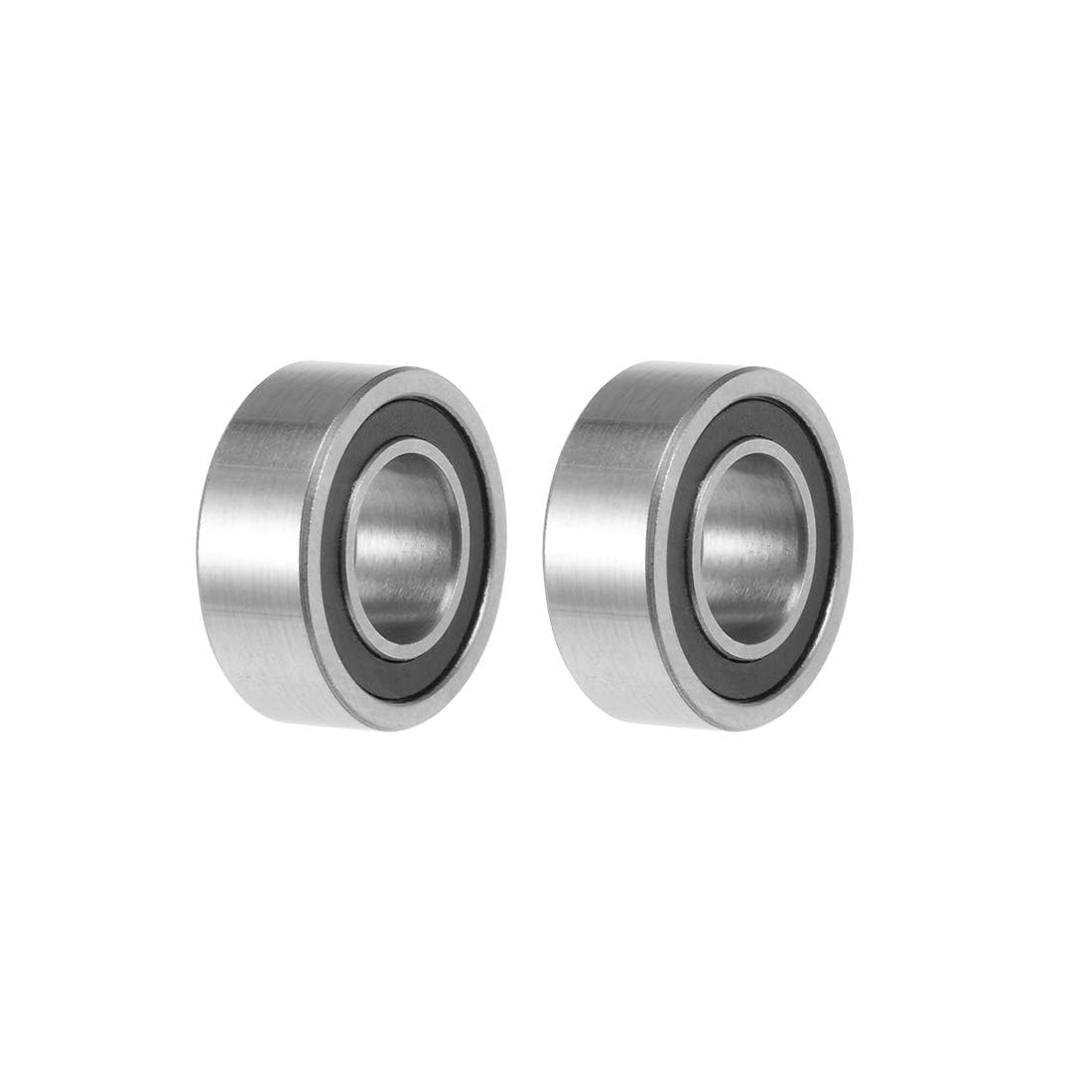 TOP-VIGOR 2Pcs R188-2RS Deep Groove Ball Bearings, Z2 1/4 Inch x 1/2 Inch x 3/16 Inch Double Sealed Industrial Bearings, Chrome Steel P0(ABEC1) Skateboard Bearings for Electrical Instrument Equipment