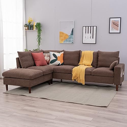 Panana Panan SECTIONAL CORNER CHAISE SOFA, 6 SEATER WITH USB CHARING PORT COUCH MODERN L SHAPED LOUNGE RECLINER SOFA