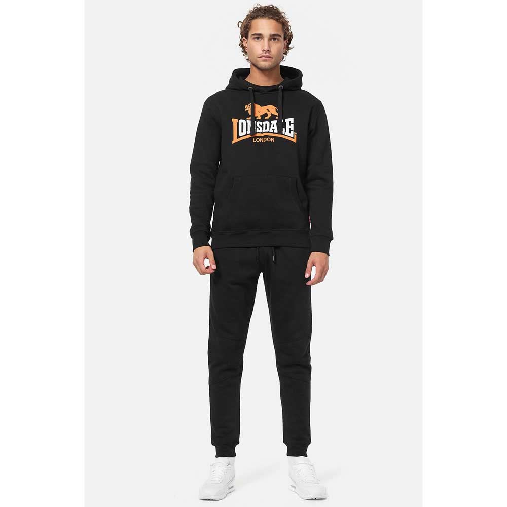 Lonsdale Herren Kapuzensweatjacke mit Reißverschluss schmale Passform RINSEY