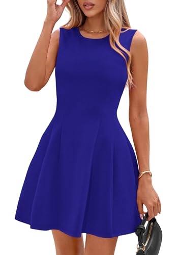 Image of PRETTYGARDEN Summer Dresses for Women 2026 Elegant Classy Spring A Line Business Casual Work Graduation Cocktail Short Dress