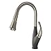 Transolid T3590-LS/17 Layla 1.8 GPM Pull-Down Kitchen Faucet, Luxe Stainless/Grey