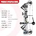 Sanlida Archery Dragon X8 Compound Bow Kit Black and Dragon X6 Youth Compound Bow Kit