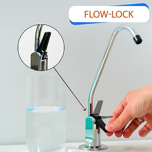 Aquaboon Reverse Osmosis Faucet - Drinking Water Faucet for Kitchen Sink - Stainless Steel - Chrome Finish, Non Air Gap - Image 3