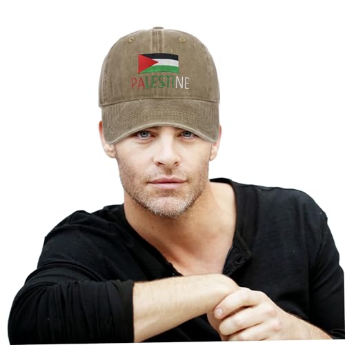 Chapéu palestino ajustável chapéu palestino bandeira da Palestina bordado simples boné de beisebol r