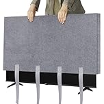 TV Cover for Moving, 50"-55" Flat Screens Protector Heavy Duty Felt Anti-Scratch Dust Resistant with Straps for Protection TV Moving Home Renovation Pet Scratch or Other Furniture