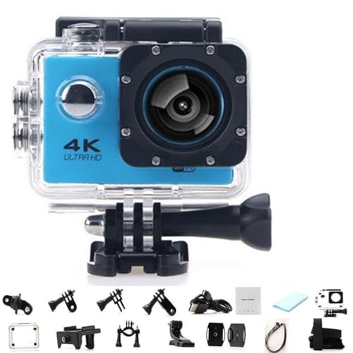 Roamix Vision 4k Action Camera, 170 ° Ultra Wide Angle WiFi Camcorder, 4K�A�N�V�����J�����A170°���L�pWiFi�r�f�I�J�����A�ʐ^�B�e��_�C�r���O���D�Ƃ̂��߂̉��O�h���X�|�[�c�J����