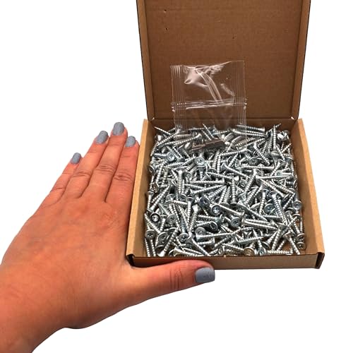 SKIR'CO (300 pcs) Zinc Plated Steel Wood Screws 4.0 x 25 mm, Torx Head, Countersunk Head, Chipboard Screws, Fully Threaded - Image 4