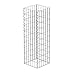 Produktbild ECD Germany Gabionen Säule 100x30x30cm Eckig Verzinkter Stahl Maschenweite 5x10cm Drahtstärke 4mm Wetterfeste Gabione Steingabionen Steinkorb Drahtkorb Gabionenkorb Gabionenwand Mauer für Garten