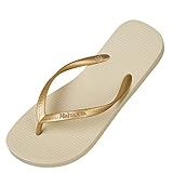 Hotmarzz Women's Slim Flip Flops Fashion Beach Slippers Flat Sandals