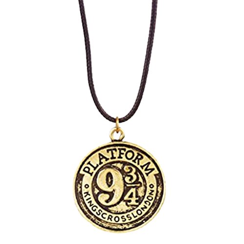 Collier Rail 9 et 3/4 Hogwarts Express King's Cross en bronze Wilhel.SK