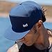 melin Trenches Icon Hydro, Navy, Men's Performance Snapback Hats, Water-Resistant Fitted Flat Bill Baseball Caps for Men & Women, Golf, Running, or Workout Hat, Medium-Large