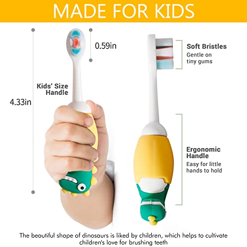Zmrz TB-M-00 Kids Manual Toothbrush, Extra Soft Bristle Toddler Toothbrush thumb #2