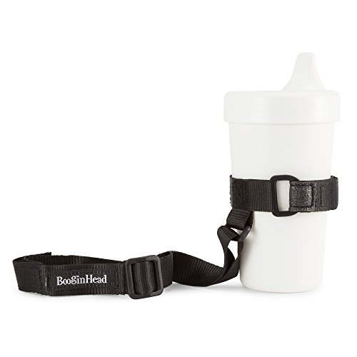Image of BooginHead Baby Toddler SippiGrip Sippy Cup Holder Strap, Black