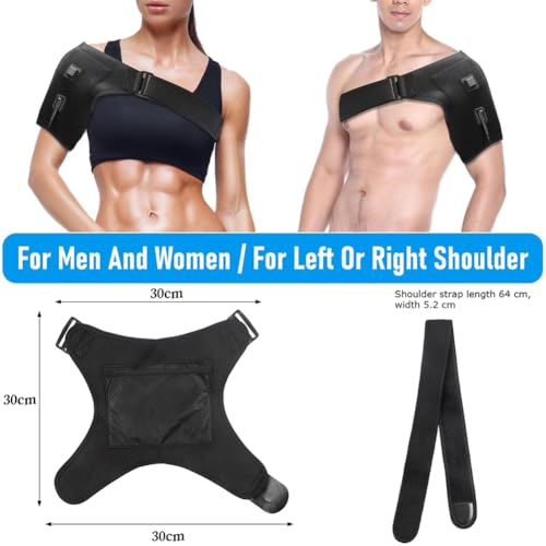 Manchon de compression chauffant pour épaule réglable à la maison