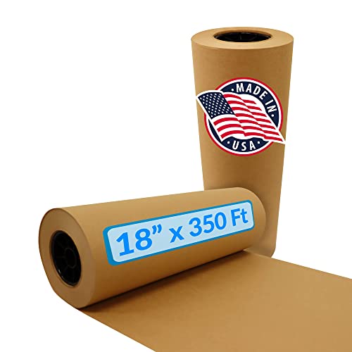 Reli. Brown Butcher Paper Roll 18 Inch x 350 Feet Bulk Made in USA Unwaxed, Brown Butcher