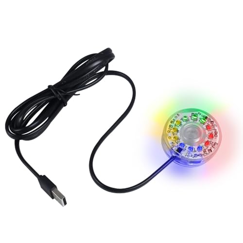 LED Aquarien Unterwasser Licht, Wasserdichtes USB Aquarienlicht mit Festen Saugnäpfen zur Aquarien Dekoration