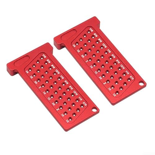 2-teiliges Aluminium-Lochschreiber und T-Lineal, Messwerkzeug-Set für genaue metrische und Zoll-Skalenmarkierung in Handwerks- und Bauanwendungen