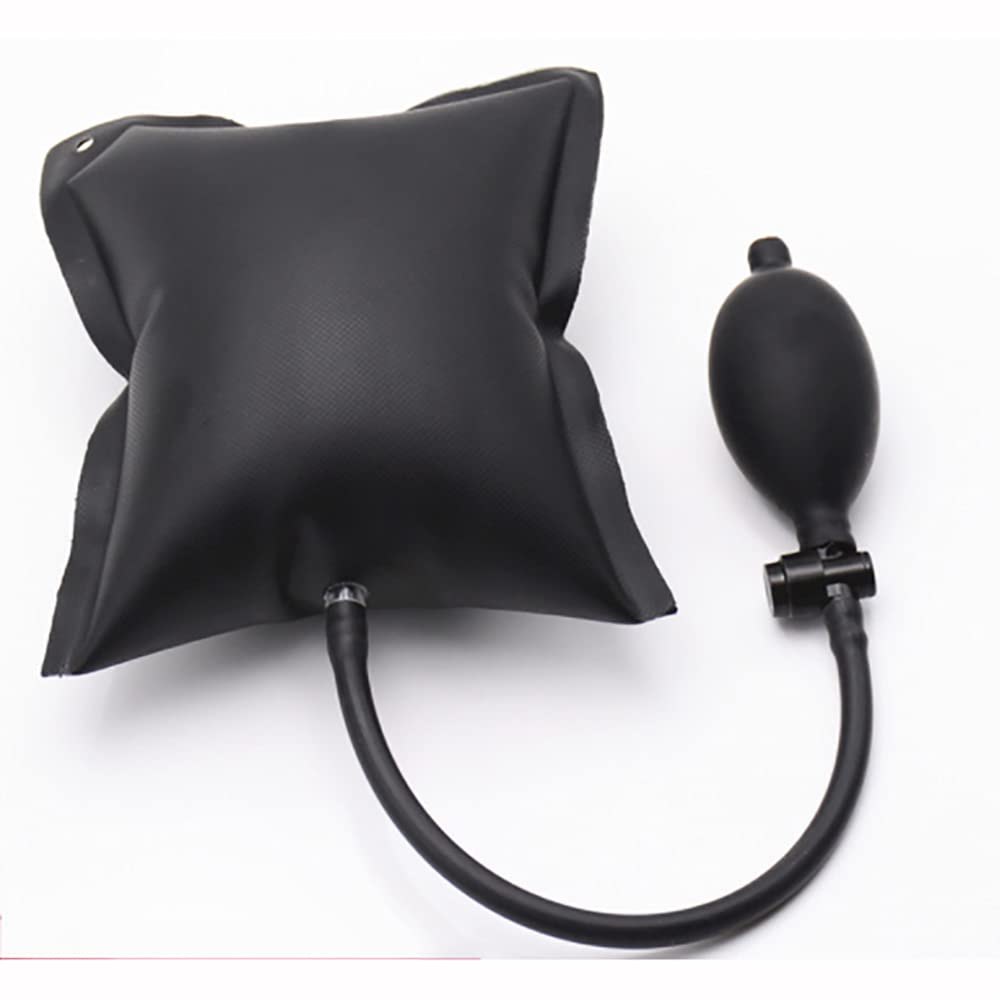 Bomba de cuña de aire, paquete de alineación de cuña de aire inflable TPU para puerta de coche abridor de puerta para puertas ventanas herramienta de instalación negro 15 x 16 cm