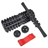 Fyore Foam Roller Masajes Muscular Rodillo Masaje Kit Rodillos de Espuma, Roller Stick Rodillo de Yoga Bolas Masaje y Bandas de Resistencia Relajar Piernas Relajar Piernas y Partes Cuerpo Adoloridas