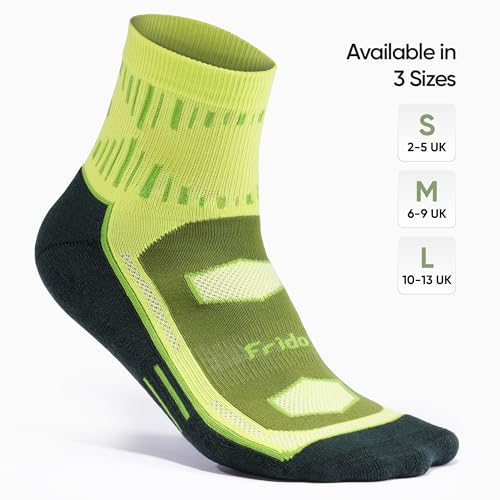 Image of Frido Active Socks for Men & Women | Cotton Nylon Grip | Anti-Sweat, Odor-Free | Ideal for Walking, Running, Training, Gym & Sports,