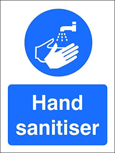 Preisvergleich Produktbild SECO"Hand Sanitärier", 150 x 200 mm, halbstarrer Kunststoff Sicherheitsschild