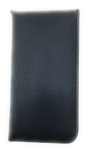 Soft Safety SlipIn Pocket Clip Flap Eyeglasses Leather Case Holder Belt Pouch X-Large