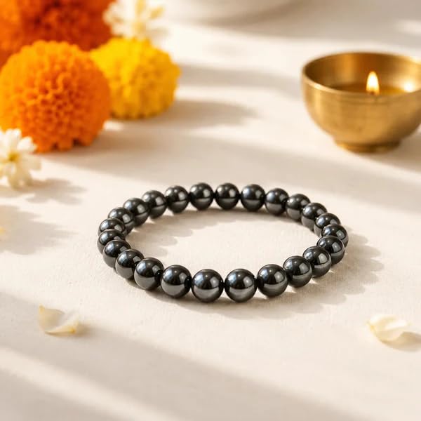 Image of Beaded Bracelet for Men & Women | Stretchable Handmade Prayer Meditation Yoga Wrist Bracelet | Stylish Everyday Wear | Free Size