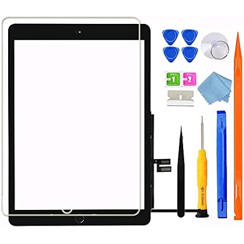 for iPad 7/8 (7th 8th Gen) Screen Replacement Digitizer Touch Glass 10.2", for 7th 8th Generation A2197 A2198 A2200 A2270 A2428 A2429 A2430, Full Repair Kit+Home Button[No TouchID Chip] Cover